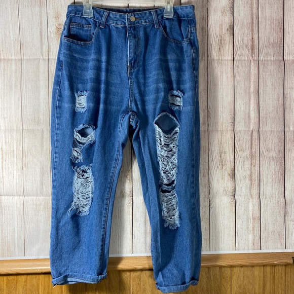 Shein Lot of 3 Pairs of Jeans Size 0XL 33 Waist Skater Punk Destroyed Graffiti - Picture 2 of 12